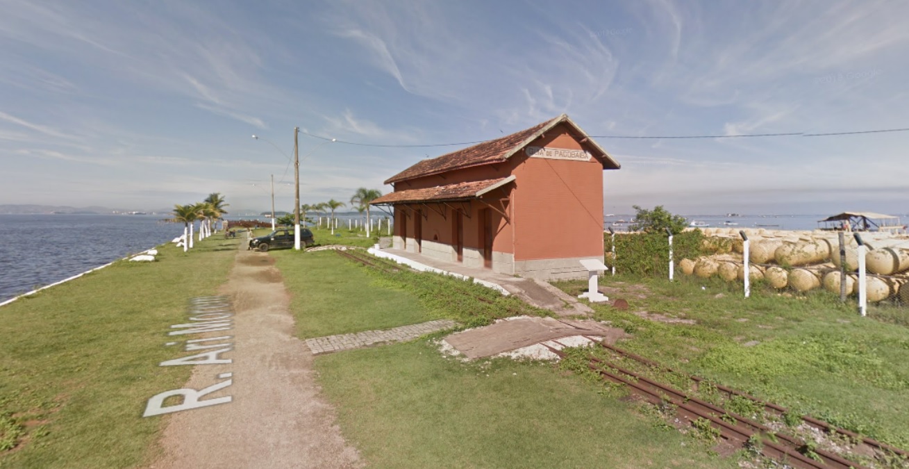 Estação Guia de Pacobaíba, antiga estação Mauá (Google)