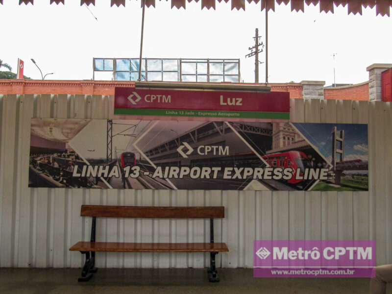 Plataforma do Expresso Aeroporto na estação Luz (Jean Carlos)