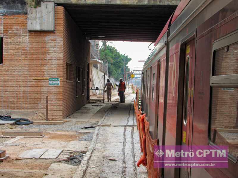 Obras de adequação da plataforma 5 da estação Luz (Jean Carlos)