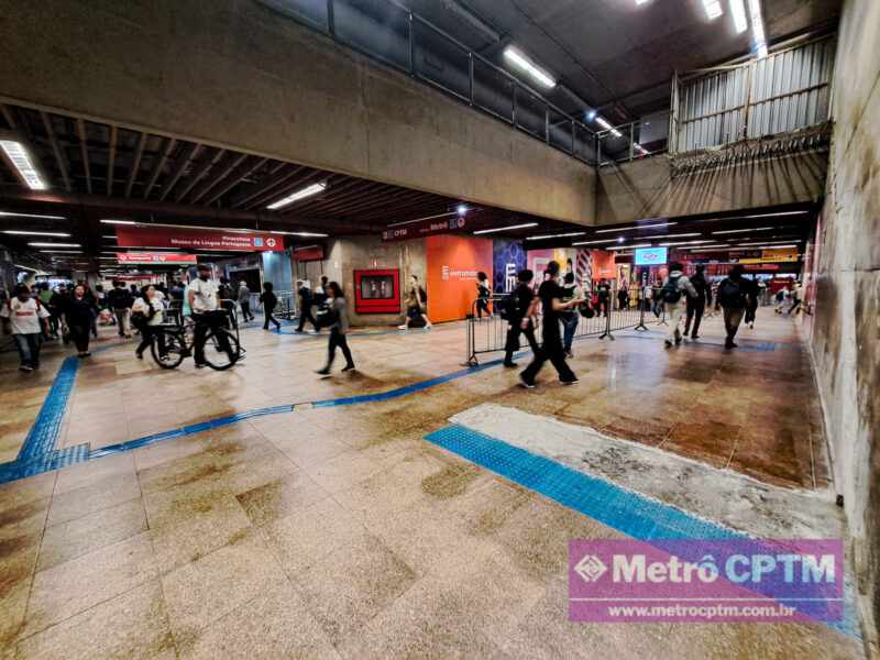 Corredor de transferência com a CPTM foi "alargado" com a remoção de escadas (Jean Carlos)