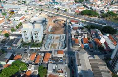 Construção da estação Aricanduva está tomando forma (iTechdrones)