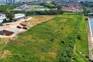 Local onde será construída a futura estação Paulo Freire/Fernão Dias (iTechdrones)