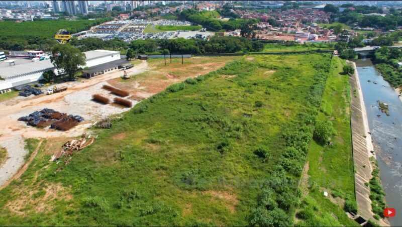 Local onde será construída a futura estação Paulo Freire/Fernão Dias (iTechdrones)