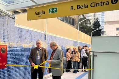 Nova entrada da estação Paulista é aberta na Rua Bela Cintra