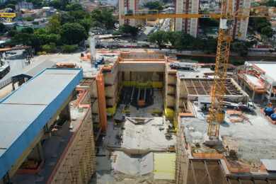 Vala que receberá o tatuzão na estação Penha da Linha 2 terá concretagem nesta sexta