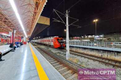 Nova iluminação da estação Guaianases (Jean Carlos)