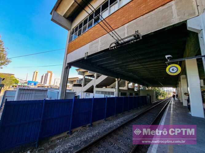 Canteiro de obras externo na Estação Comandante Sampaio (Jean Carlos)