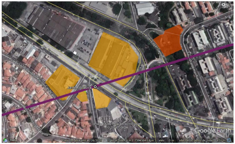 Desapropriações para a construção da estação Jardim Brasília (Metrô SP)
