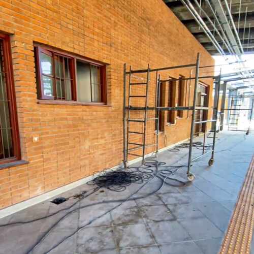 Novos pisos na plataforma 5 da estação Luz (CPTM)