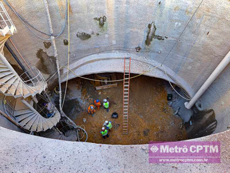 Obras para construção do novo túnel da estação Luz (Jean Carlos)