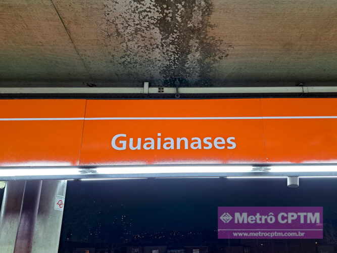 Nova comunicação visual na estação Guaianases (Jean Carlos)