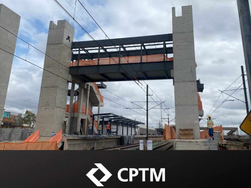 Obras da estação Engenheiro Manoel Feio (Pedro Moro)