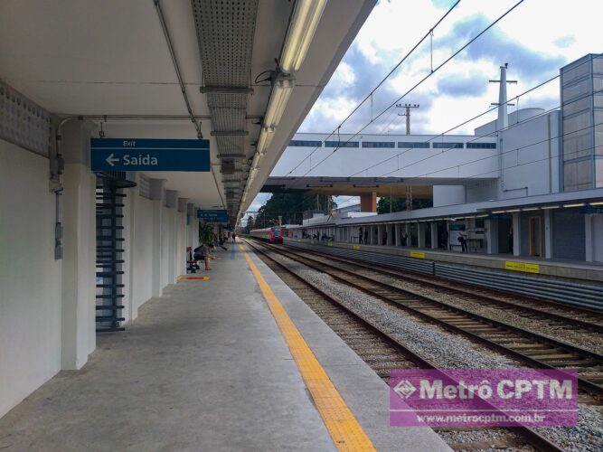 Plataforma sentido Rio Grande da Serra da estação Utinga será interditada (Jean Carlos)