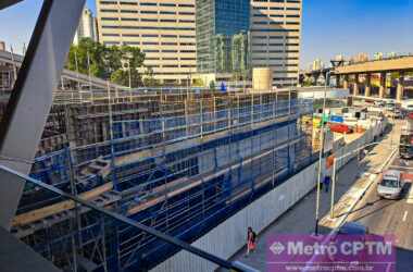 Obras de expansão da estação Vila Prudente (Jean Carlos)