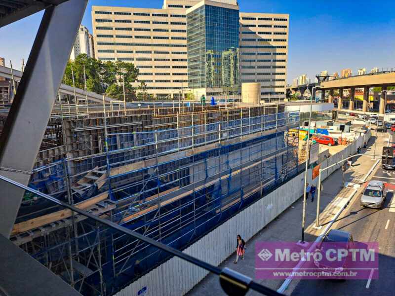 Obras de expansão da estação Vila Prudente (Jean Carlos)