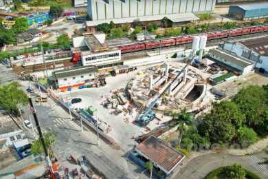 Já visitadas pelo tatuzão da Linha 6, estações Santa Marina e Água Branca têm estruturas construídas na superfície