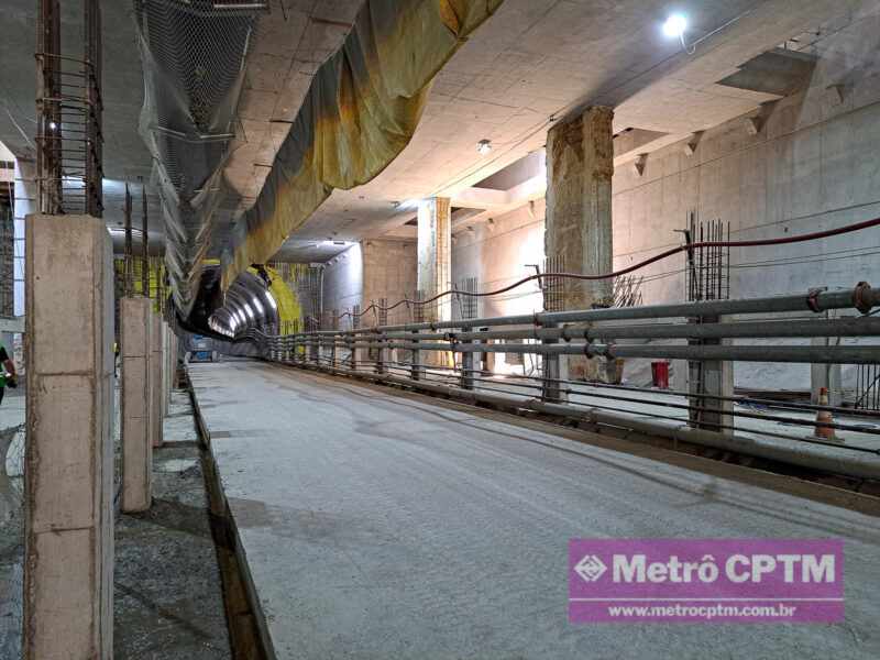 Estação Santa Marina ultrapassou os 50% de construção (Jean Carlos)