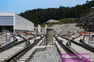 Área do estacionamento de trens no Pátio Morro Grande (Jean Carlos)