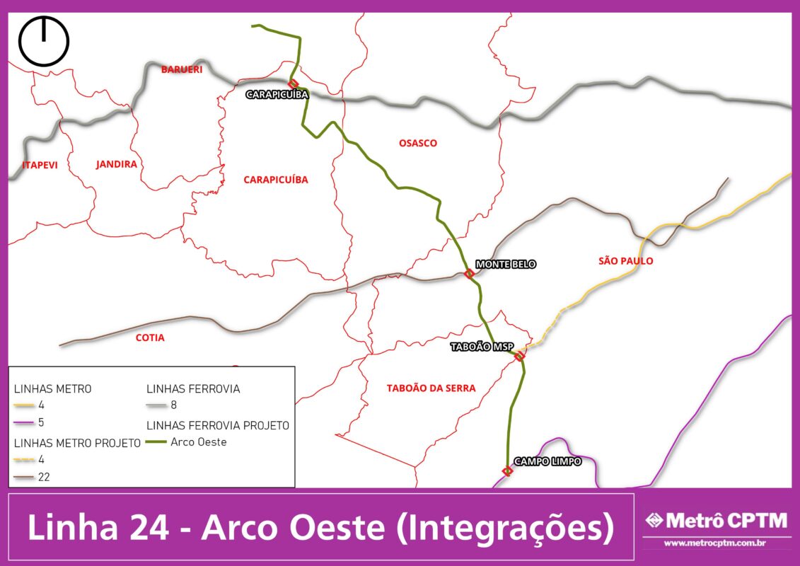 Estações de integração da Linha 24-Arco Oeste (Jean Carlos)