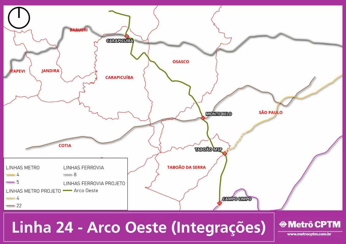 Estações de integração da Linha 24-Arco Oeste (Jean Carlos)