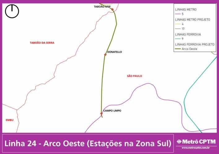 Estações da Linha 24-Arco Oeste na Zona Sul (Jean Carlos)