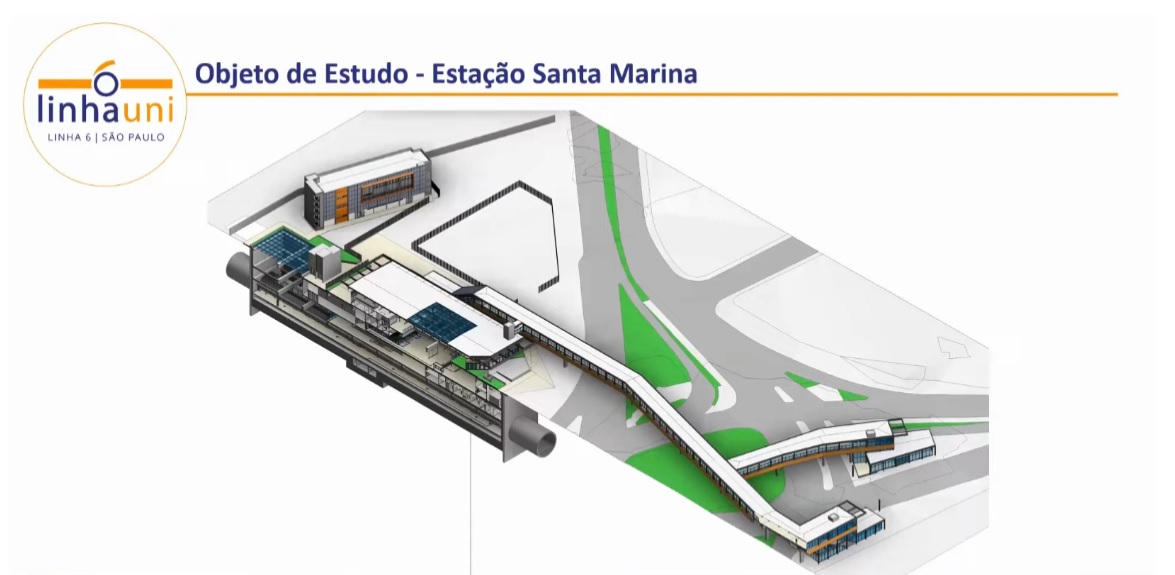 Projeto da estação Santa Marina (Linha Uni)