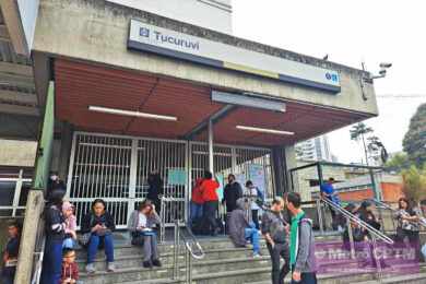 Estação Tucuruvi durante greve