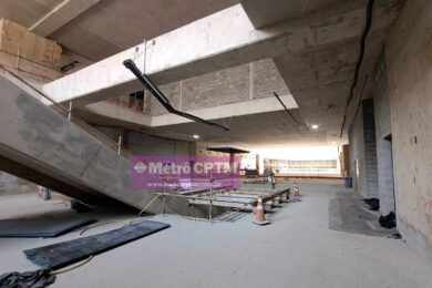 LinhaUni já testa acabamento das estações da Linha 6-Laranja