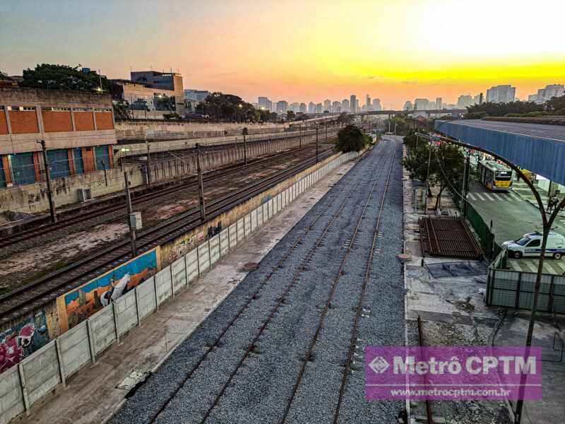 Vias serão desviadas na altura da estação Penha (Jean Carlos)