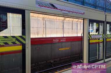 Portas de plataforma instaladas na estação Penha (Jean Carlos)