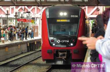 Trem da Linha 7-Rubi na estação Luz (Jean Carlos)
