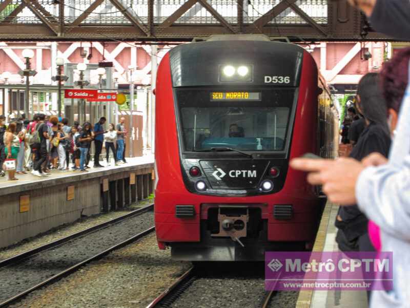 Trem da Linha 7-Rubi na estação Luz (Jean Carlos)