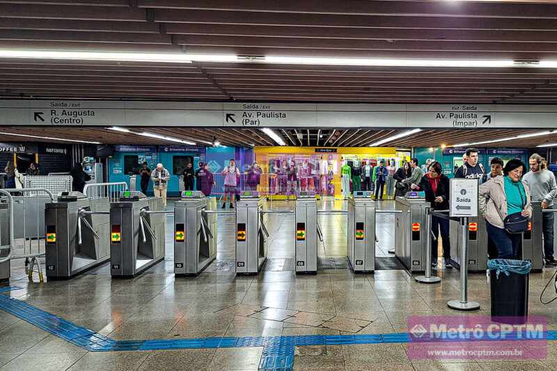 Bloqueio da estação Consolação, da Linha 2-Verde