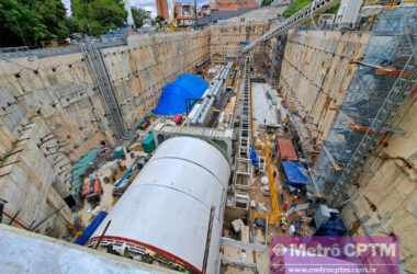 Tatuzão da Linha 2-Verde já teria escavado cerca de 120 metros (Jean Carlos)