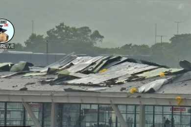 Estação Aeroporto-Guarulhos destelhada (SBGR LIVE)