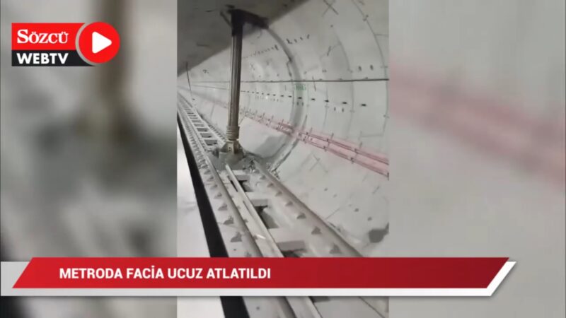 Broca perfurou túnel do Metrô na Turquia (Sözcü)