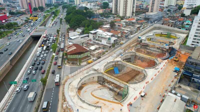 Estação Aricanduva, a penúltima da expansão até Penha (iTechdrones)