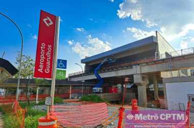 Aeromovel do Aeroporto de Guarulhos em construção (Jean Carlos)