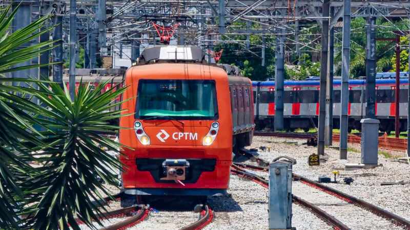 Composição manobrando na estação Brás (Nicolas Gordiano)