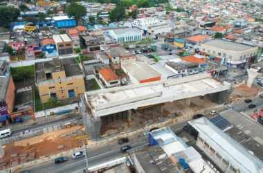 Track Switch após a Estação Jacu-Pêssego em Março/2024 (iTechdrones)