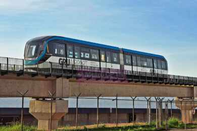 Primeiro Aeromovel do People do Aeroporto de Guarulhos