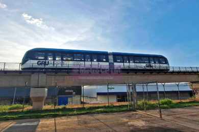 Primeiro Aeromovel do People do Aeroporto de Guarulhos