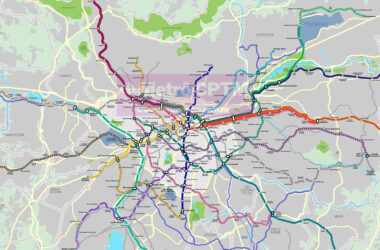 Mapa futuro da rede metroferroviária de São Paulo