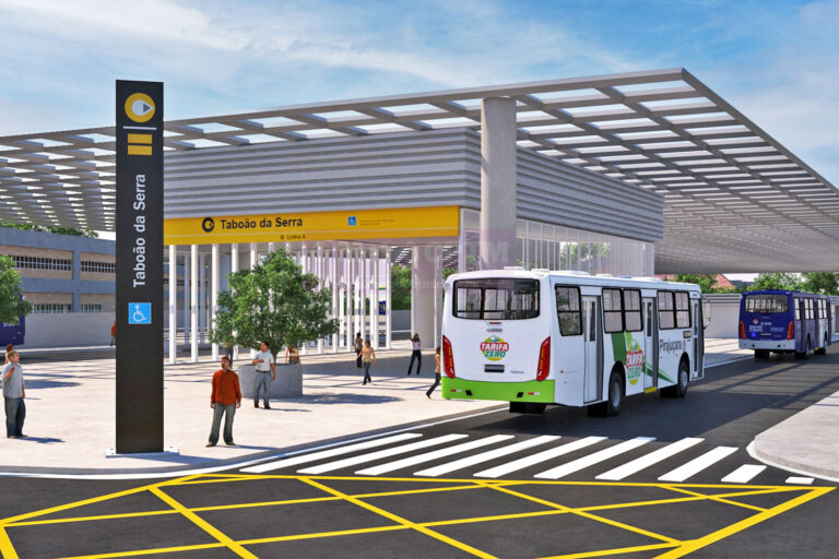 Projeção da estação Taboão da Serra, da Linha 4-Amarela
