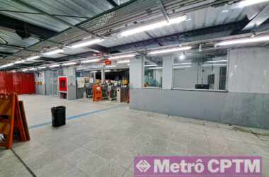 Estação Engenheiro Manoel Feio em obras (Jean Carlos)