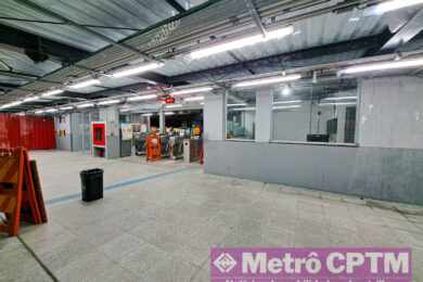 Estação Engenheiro Manoel Feio em obras (Jean Carlos)