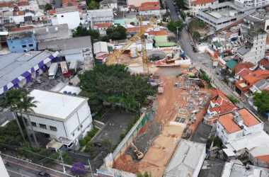 O VSE Felício dos Santos, já com obras em andamento