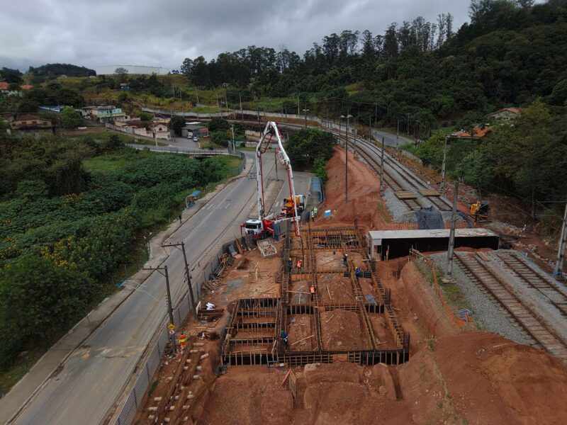 Fundações da estação Ambuitá são concluídas (Reprodução)