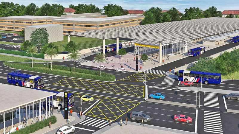 Projeção da estação Taboão da Serra