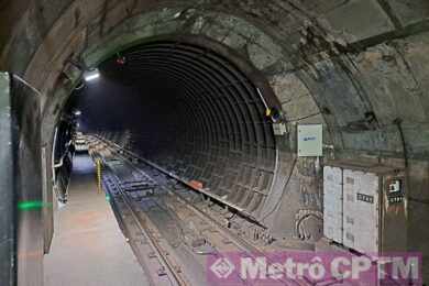 Instrumentação no túnel da Estação Consolação (Jean Carlos)